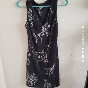 Black dress with flowers